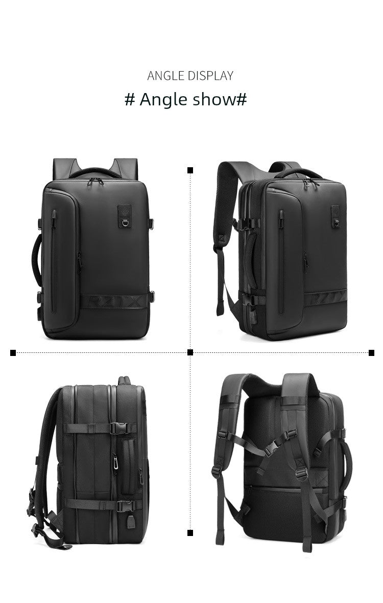 Business Men's Airback Vacuum Compression Backpack